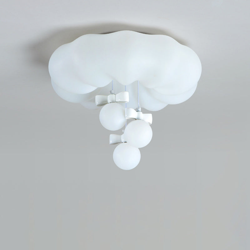 Plafonnier LED rond en fer avec nuage de simplicité moderne pour chambre à coucher 