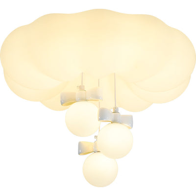 Plafonnier LED rond en fer avec nuage de simplicité moderne pour chambre à coucher 