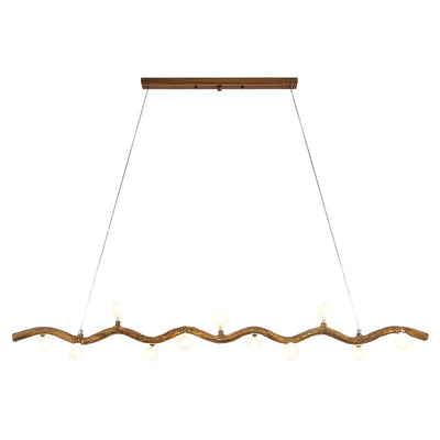 Japanese Style Branch Chandelier with 7/9/11 Lights – Resin & Glass Island Light for Dining Room