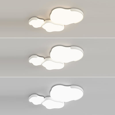 Modern Simplicity Cloud Cluster Iron Acrylic LED Flush Mount Ceiling Light For Bedroom
