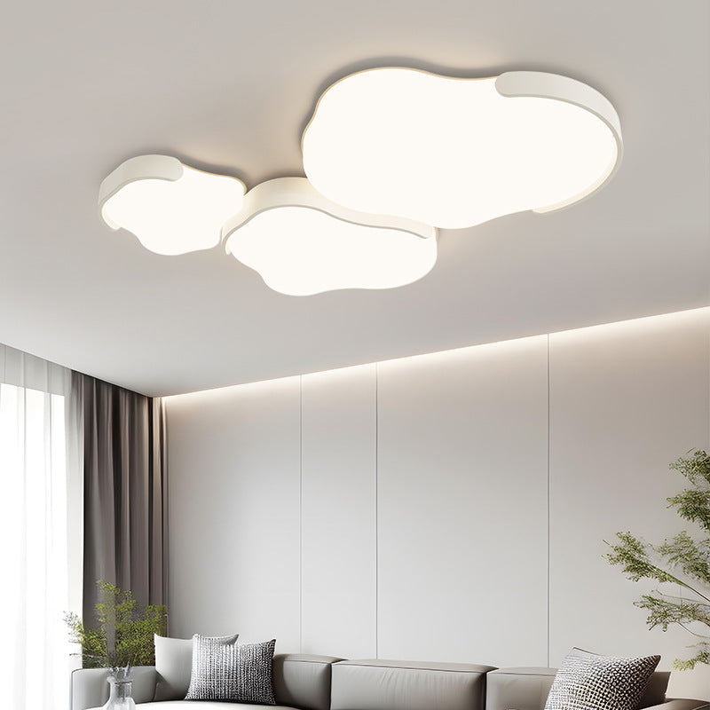Minimalistische LED-Deckenleuchte in Wolkenform – 3-teiliges Design aus Acryl und Eisen für das Schlafzimmer 