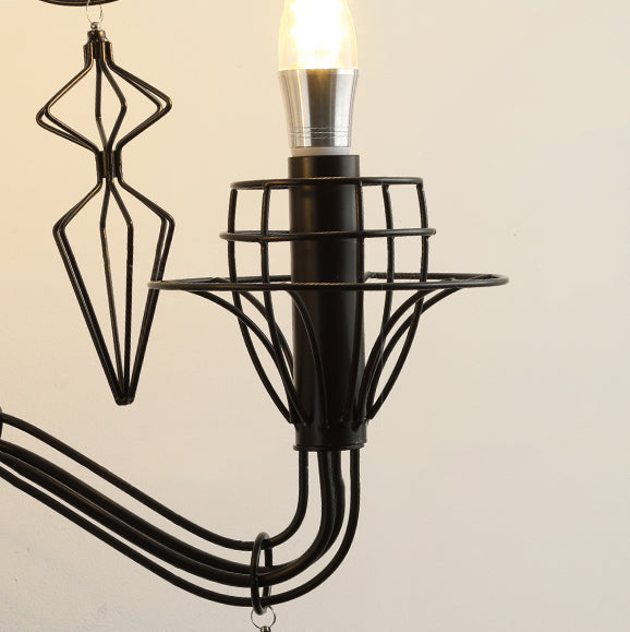 Modern Curved Wall Sconce – 1-Light Iron &amp; Glass Lamp with Horn-Inspired Design for Bedroom