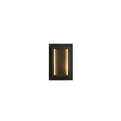 モダンミニマリストウォールスコンス – ベッドルーム用長方形銅製LEDランプ 