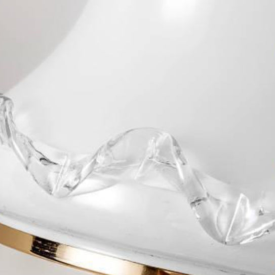 Applique murale nordique contemporaine – Lampe effilée en fer et verre à 1/2 lumière avec cristal pour salon 
