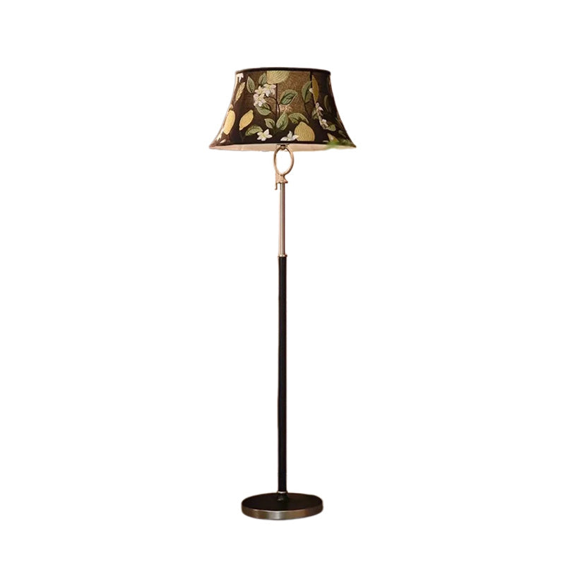 Traditionelle chinesische Kegelstumpf-Lampe aus massivem Holz mit einem Licht für das Wohnzimmer 