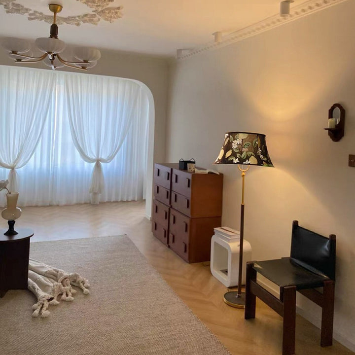Traditionelle chinesische Kegelstumpf-Lampe aus massivem Holz mit einem Licht für das Wohnzimmer 