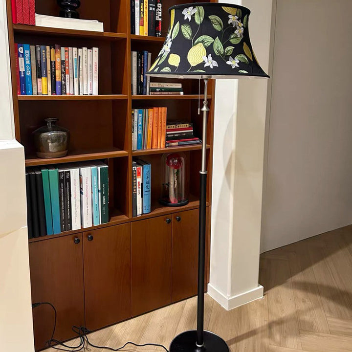 Traditionelle chinesische Kegelstumpf-Lampe aus massivem Holz mit einem Licht für das Wohnzimmer 