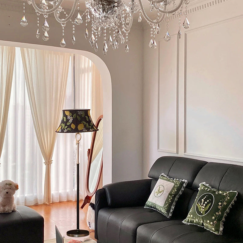 Traditionelle chinesische Kegelstumpf-Lampe aus massivem Holz mit einem Licht für das Wohnzimmer 
