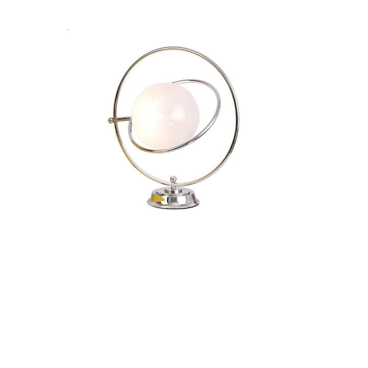 Lampe de Table Contemporaine Créative Globe en Fer et Verre à 1 Lumière pour Chambre 