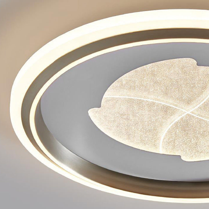 Luz de techo LED empotrada redonda de hierro, aluminio y acrílico de simplicidad moderna para dormitorio 