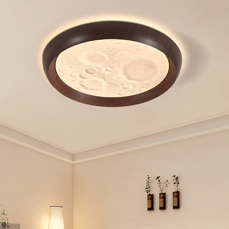 Lumière de plafond LED ronde en PVC fer pour chambre à coucher, style traditionnel chinois 