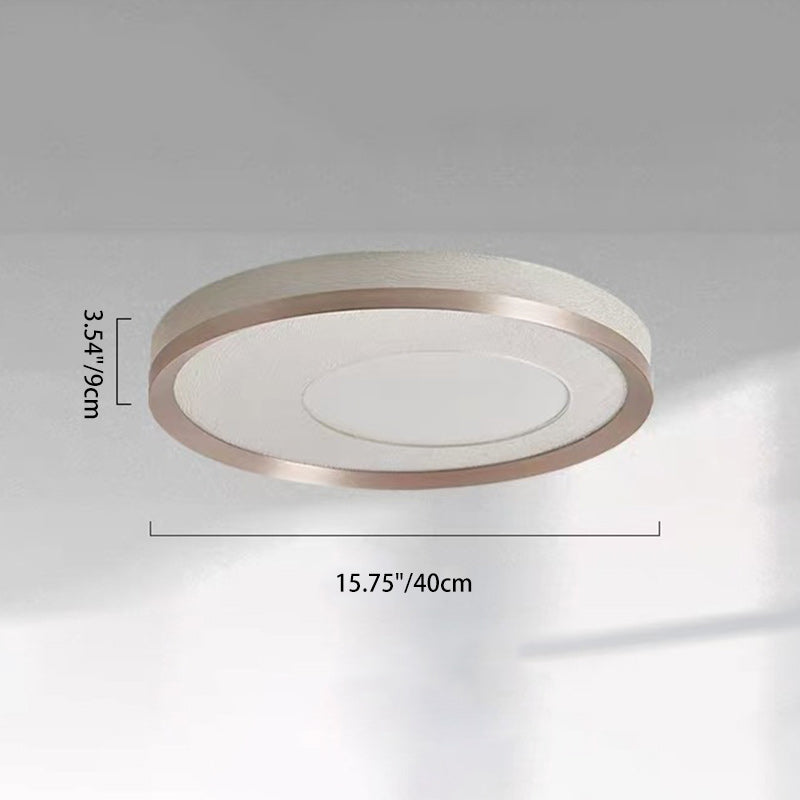 Modern Simplicity Circular Iron Aluminum Acrylic LED Flush Mount Ceiling Light For Bedroom