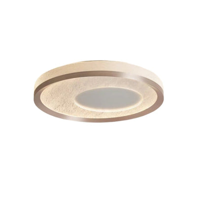 Modern Simplicity Circular Iron Aluminum Acrylic LED Flush Mount Ceiling Light For Bedroom