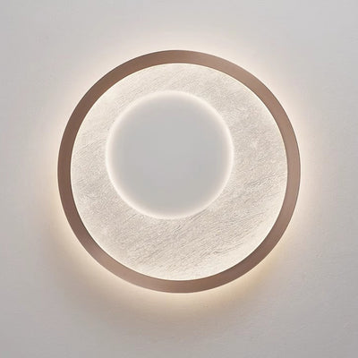 Modern Simplicity Circular Iron Aluminum Acrylic LED Flush Mount Ceiling Light For Bedroom