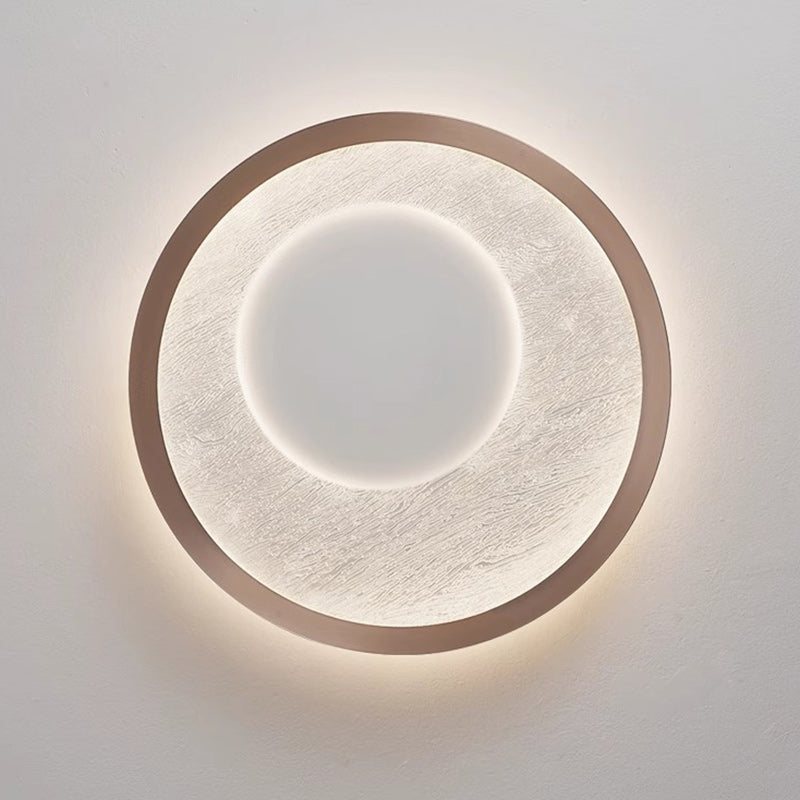 Modern Simplicity Circular Iron Aluminum Acrylic LED Flush Mount Ceiling Light For Bedroom