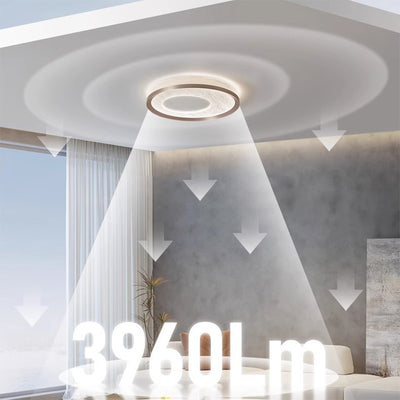 Modern Simplicity Circular Iron Aluminum Acrylic LED Flush Mount Ceiling Light For Bedroom