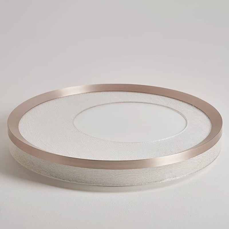 Modern Simplicity Circular Iron Aluminum Acrylic LED Flush Mount Ceiling Light For Bedroom