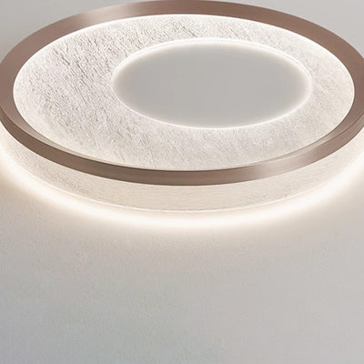 Modern Simplicity Circular Iron Aluminum Acrylic LED Flush Mount Ceiling Light For Bedroom