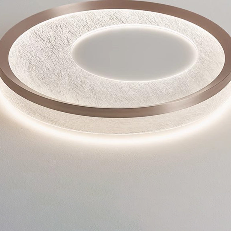 Modern Simplicity Circular Iron Aluminum Acrylic LED Flush Mount Ceiling Light For Bedroom