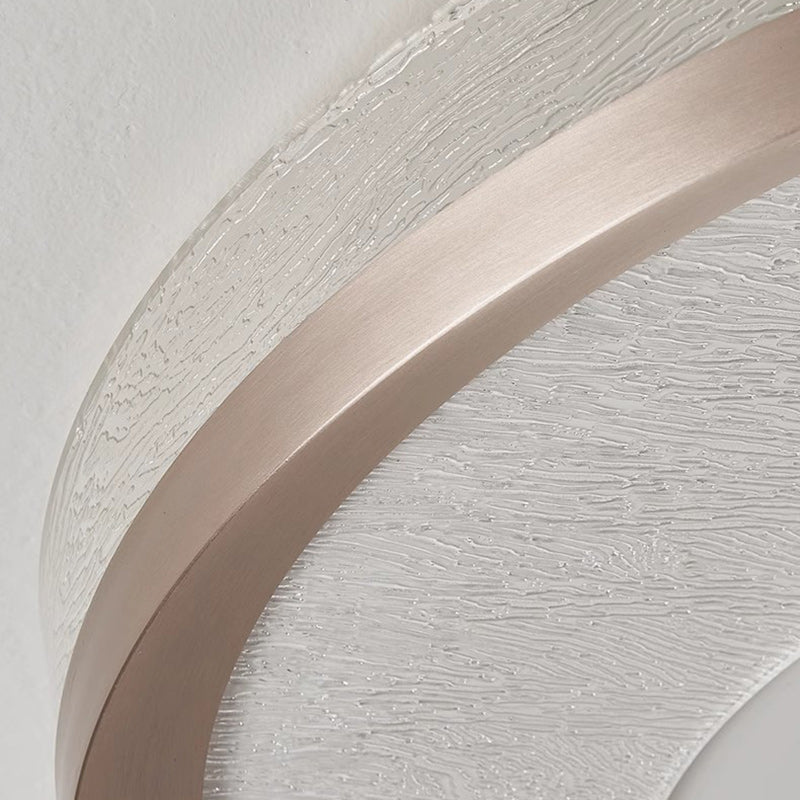 Modern Simplicity Circular Iron Aluminum Acrylic LED Flush Mount Ceiling Light For Bedroom