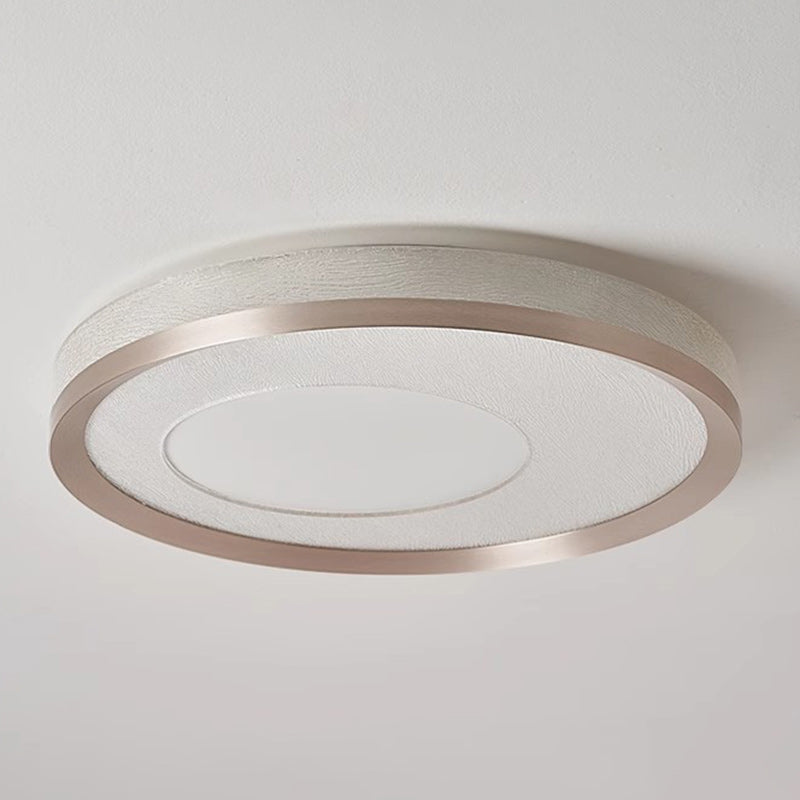 Modern Simplicity Circular Iron Aluminum Acrylic LED Flush Mount Ceiling Light For Bedroom