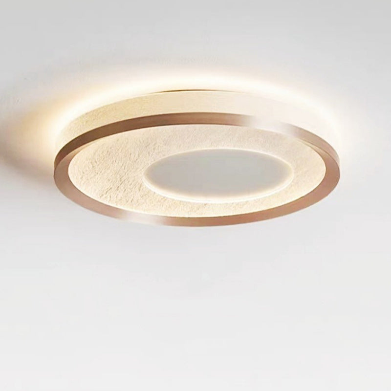 Modern Simplicity Circular Iron Aluminum Acrylic LED Flush Mount Ceiling Light For Bedroom