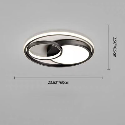 Luz de techo LED montada al ras de acrílico de cobre moderno de lujo para dormitorio 