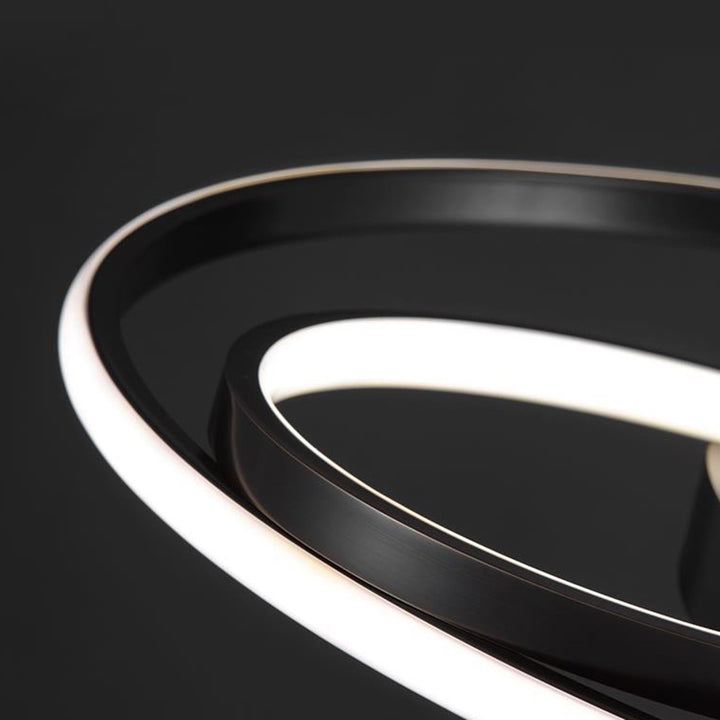 Modern Luxury Circle Copper Acrylic LED Flush Mount Ceiling Light For Bedroom
