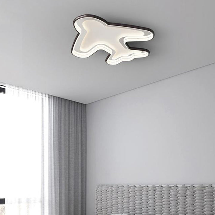 Lumière de Plafond Encastrée LED en Aluminium Métal Avion pour Enfants Simplicité Moderne pour Chambre 