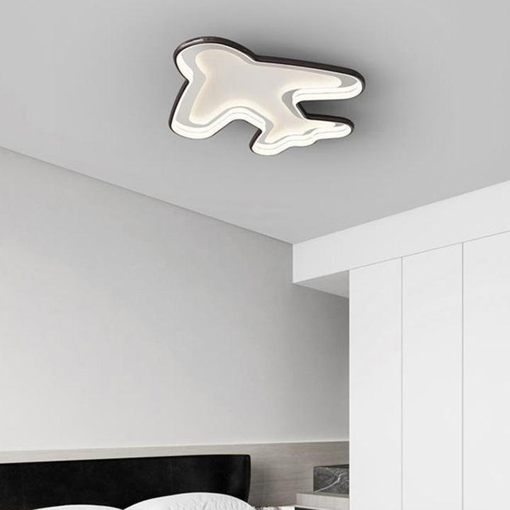 Lumière de Plafond Encastrée LED en Aluminium Métal Avion pour Enfants Simplicité Moderne pour Chambre 