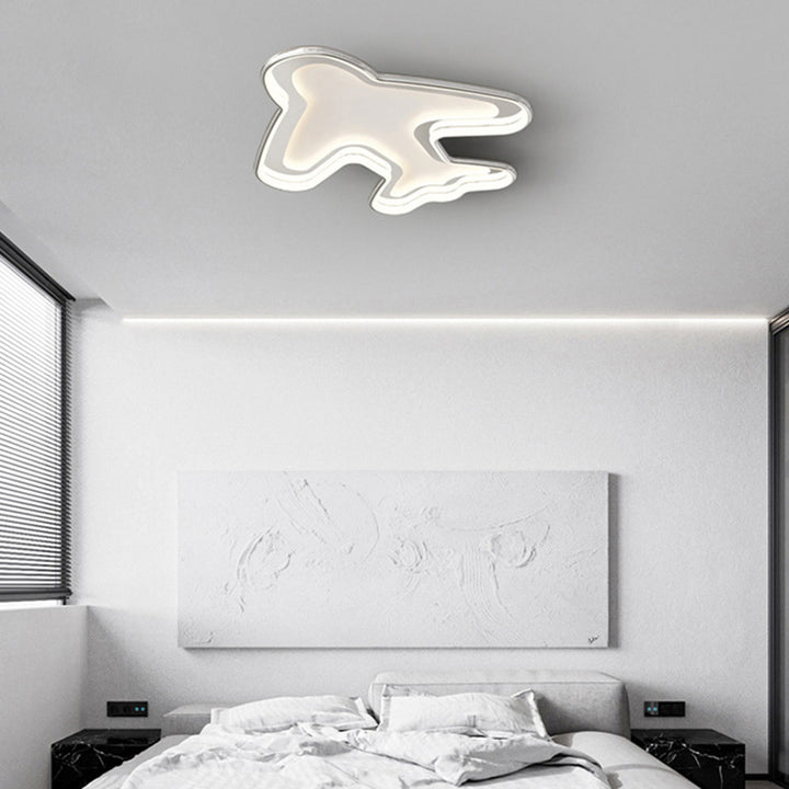 Lumière de Plafond Encastrée LED en Aluminium Métal Avion pour Enfants Simplicité Moderne pour Chambre 