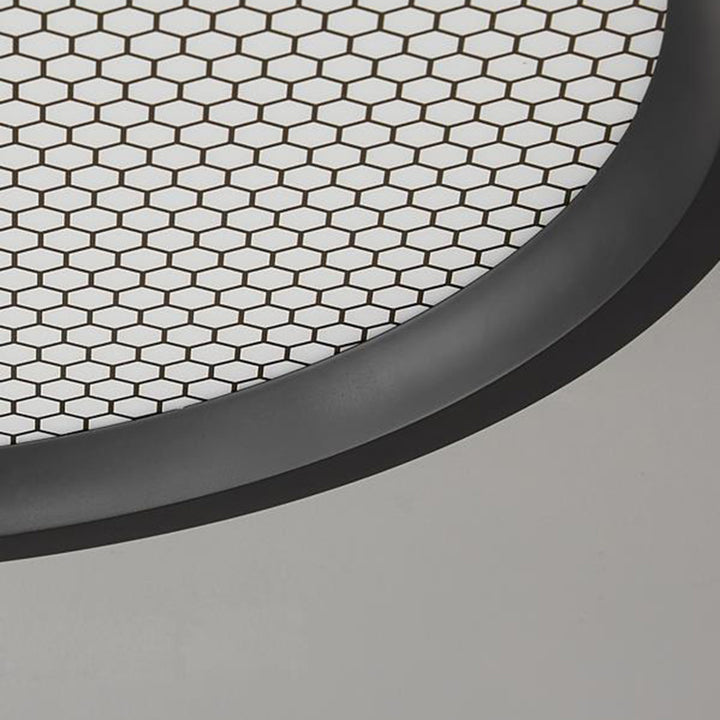 Traditional Vintage Round Aluminum Acrylic Crystal PVC LED Flush Mount Ceiling Light For Bedroom