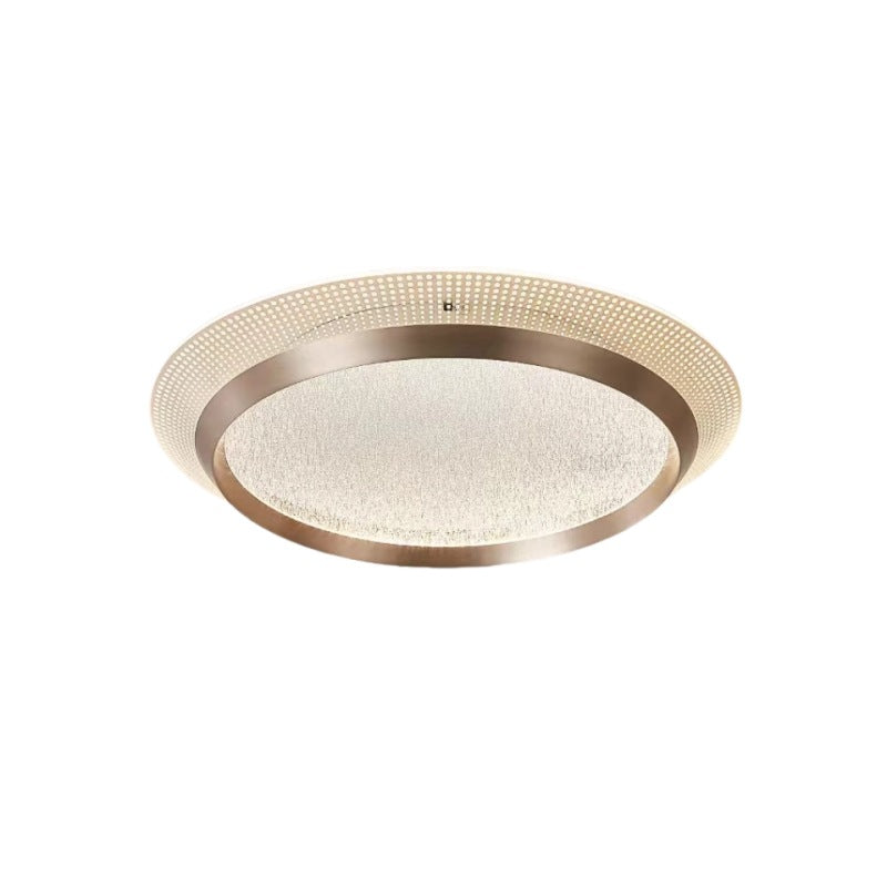 Zeitgenössische skandinavische runde Aluminium-Acryl-LED-Deckenleuchte für das Schlafzimmer 