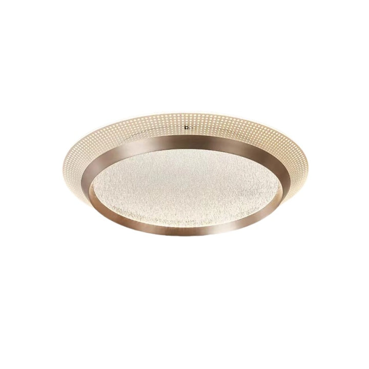 Zeitgenössische skandinavische runde Aluminium-Acryl-LED-Deckenleuchte für das Schlafzimmer 