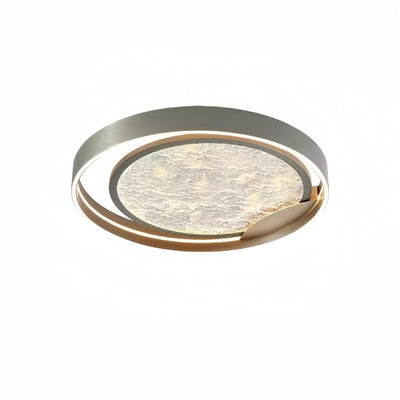 Plafonnier LED Rond en Métal Aluminium Acrylique Simplicité Moderne pour Chambre 