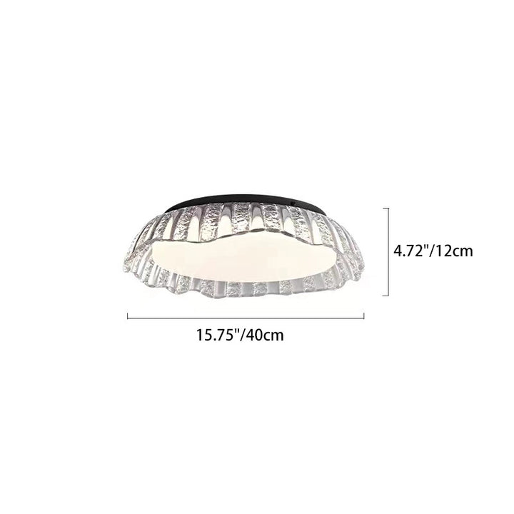Moderne minimalistische runde Aluminium-Harz-LED-Deckenleuchte für das Schlafzimmer 