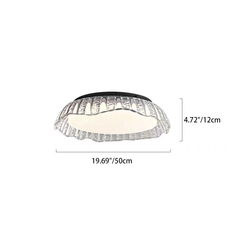Moderne minimalistische runde Aluminium-Harz-LED-Deckenleuchte für das Schlafzimmer 