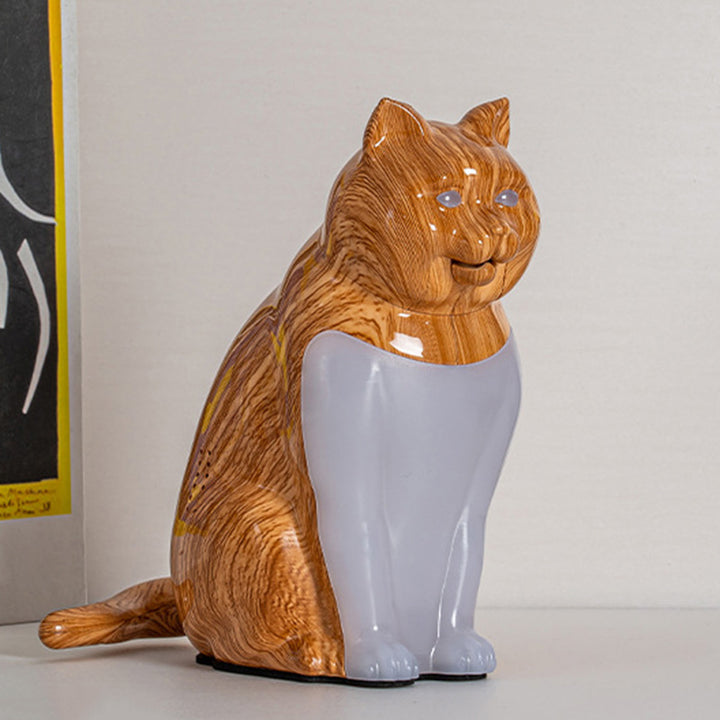 Modern Art Deco Cute Kitty Plastic Table Lamp LED for Bedroom