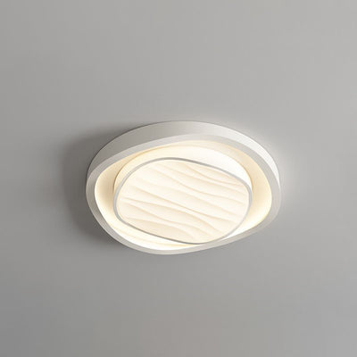 Modern Simplicity Pentagon Iron Acrylic LED Flush Mount Ceiling Light For Bedroom