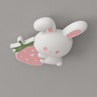 Modern Art Deco Kids Rabbit-Shaped Iron PE LED Flush Mount Ceiling Light for Bedroom