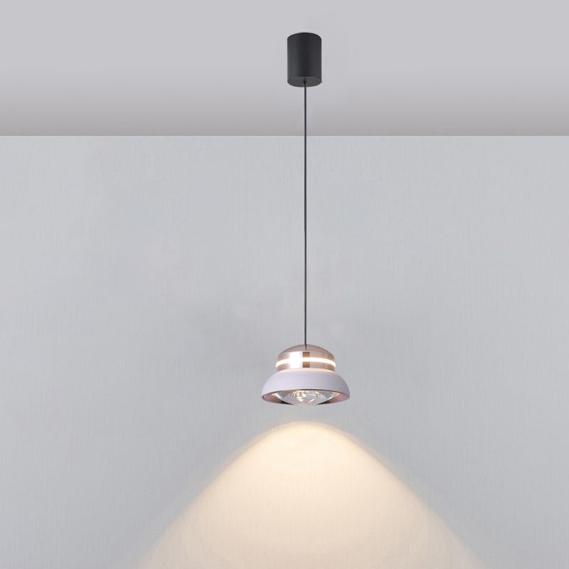 Suspension LED Dôme Contemporain – Lampe Suspendue Créative en Aluminium et Acrylique pour Chambre 