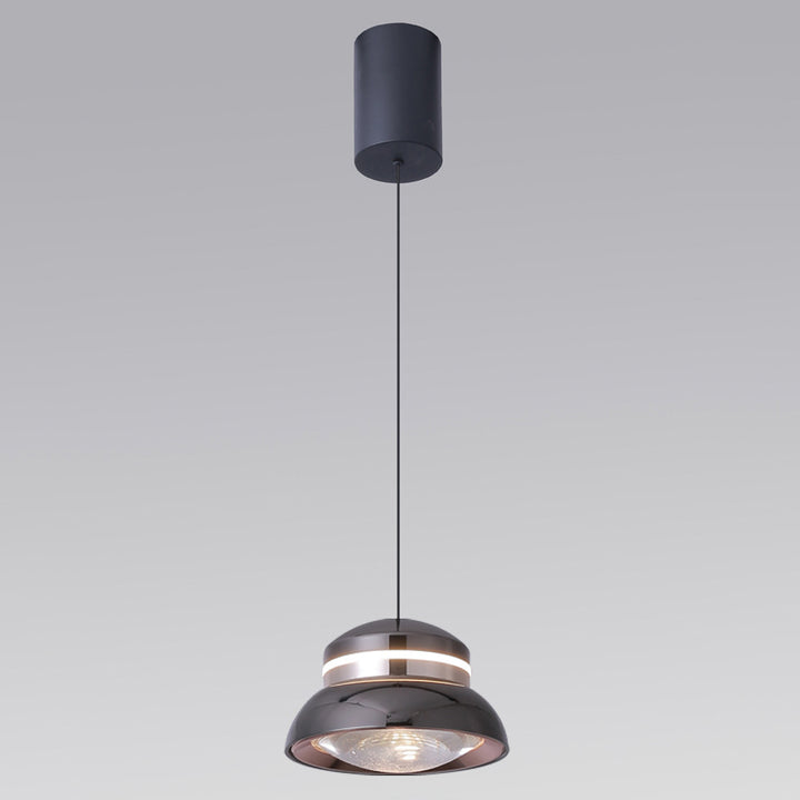 Suspension LED Dôme Contemporain – Lampe Suspendue Créative en Aluminium et Acrylique pour Chambre 
