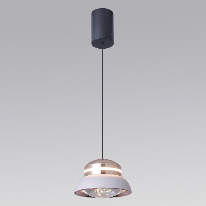 Suspension LED Dôme Contemporain – Lampe Suspendue Créative en Aluminium et Acrylique pour Chambre 