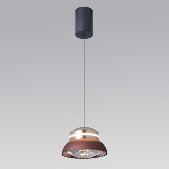 Suspension LED Dôme Contemporain – Lampe Suspendue Créative en Aluminium et Acrylique pour Chambre 