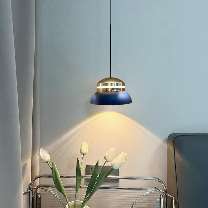 Suspension LED Dôme Contemporain – Lampe Suspendue Créative en Aluminium et Acrylique pour Chambre 
