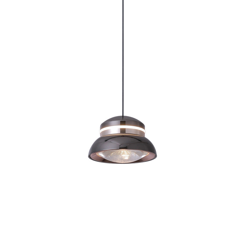 Suspension LED Dôme Contemporain – Lampe Suspendue Créative en Aluminium et Acrylique pour Chambre 