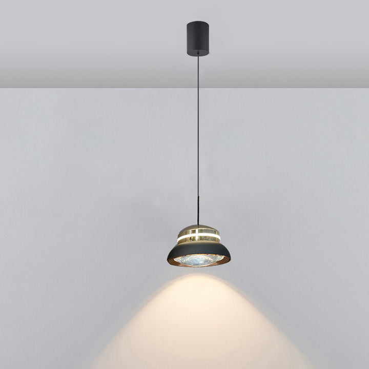 Suspension LED Dôme Contemporain – Lampe Suspendue Créative en Aluminium et Acrylique pour Chambre 