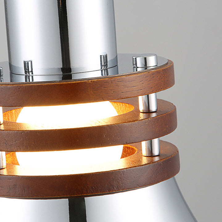 Moderna lámpara colgante minimalista de cúpula 1-luz de metal de hierro para techo de dormitorio 