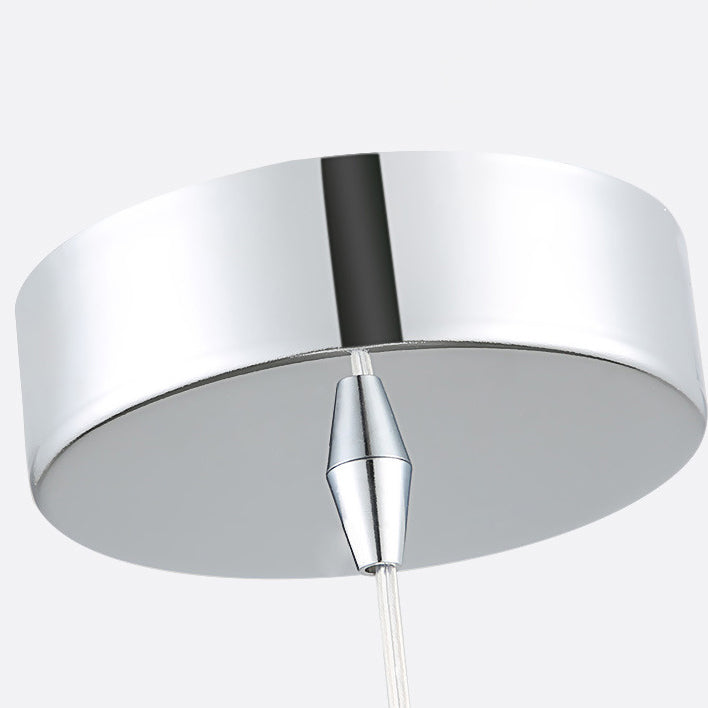 Moderna lámpara colgante minimalista de cúpula 1-luz de metal de hierro para techo de dormitorio 