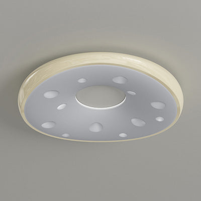 Modern Minimalist Oval LED Ceiling Light – Iron & Acrylic Flush Mount for Bedroom